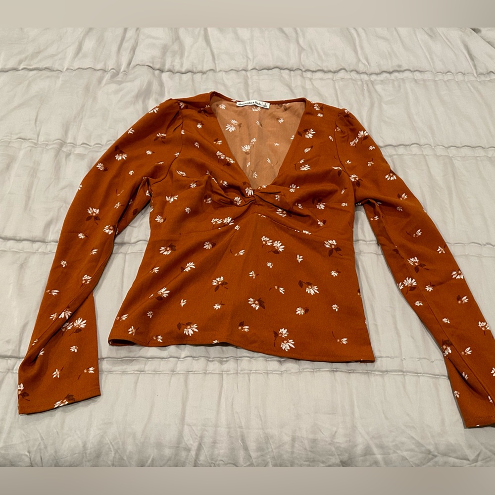 Orange preppy top